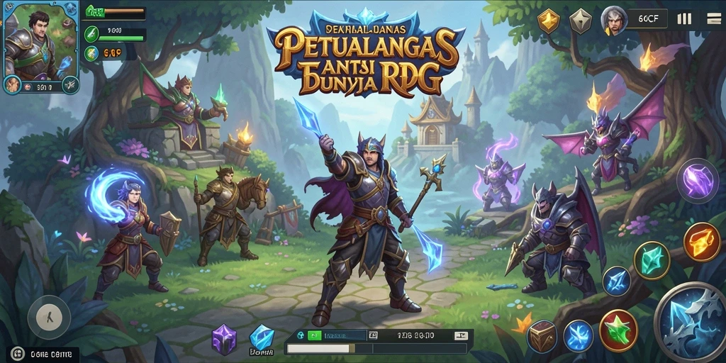 Tampilan gameplay <strong>6CF</strong> yang menggugah selera dengan aksi RPG yang seru.