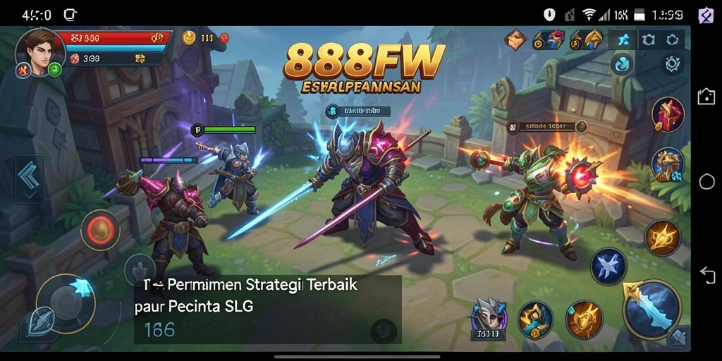 Tampilan menarik dari gameplay strategi di 888FW.