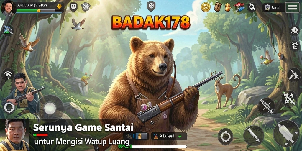 Tampilan gameplay BADAK178 yang penuh warna dan menyenangkan.
