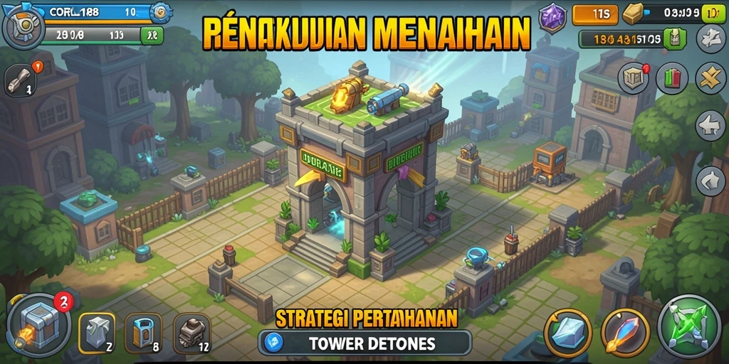 Tampilan gameplay CORLA188 yang seru dan menantang dalam Tower Defense.