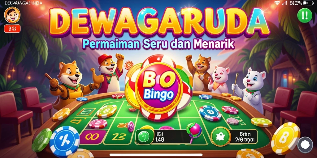 Tampilan permainan Bingo di DEWAGARUDA yang menarik dan interaktif.