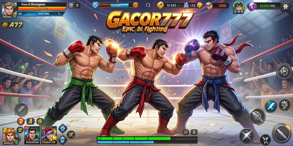 Tampilan gameplay menegangkan dengan aksi pertarungan luar biasa.