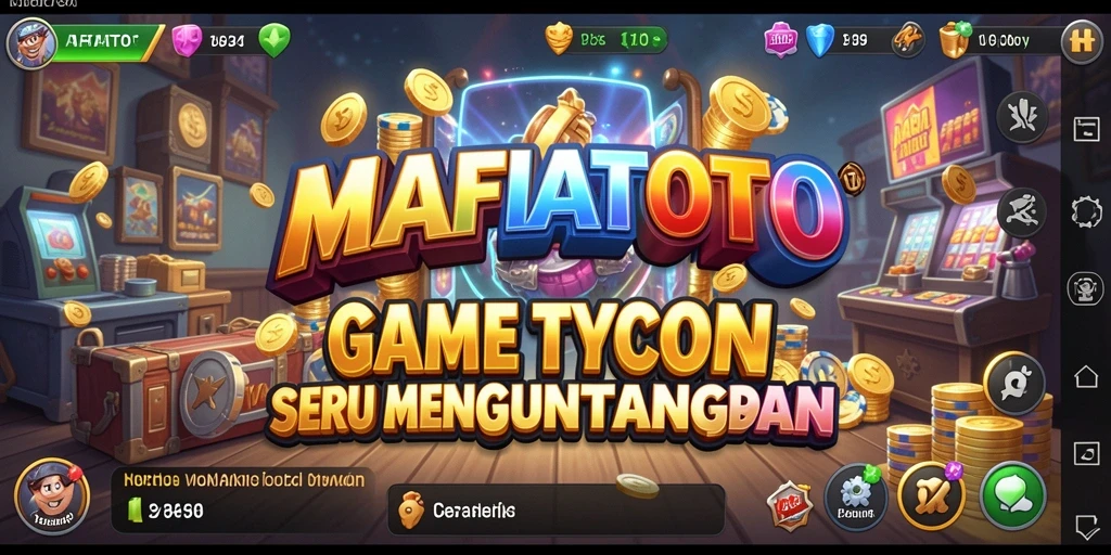 Tampilan gameplay seru dalam MAFIATOTO yang menantang strategi bisnis.