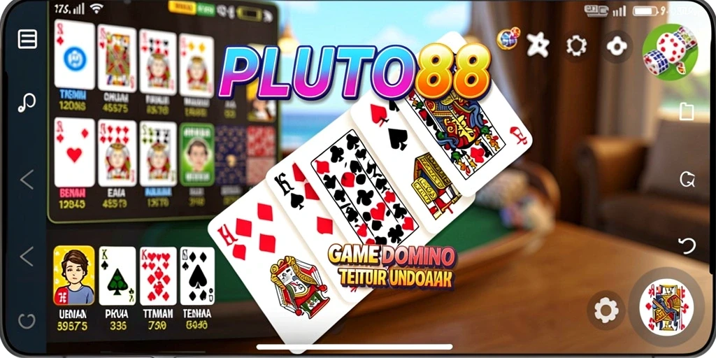 Tampilan gameplay menarik dalam PLUTO88 dengan suasana Domino yang seru.