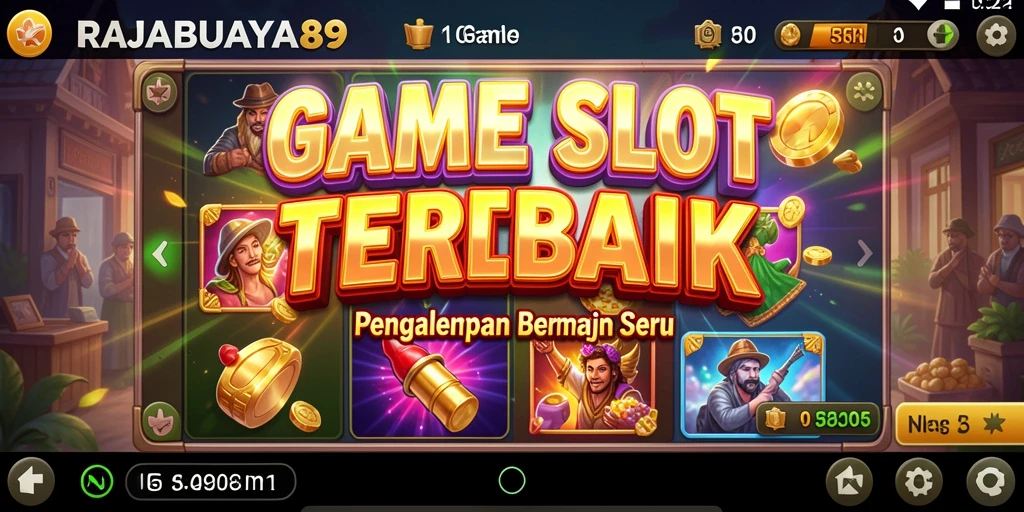 Gameplay RAJABUAYA89 dengan tema slot yang mengasyikkan.