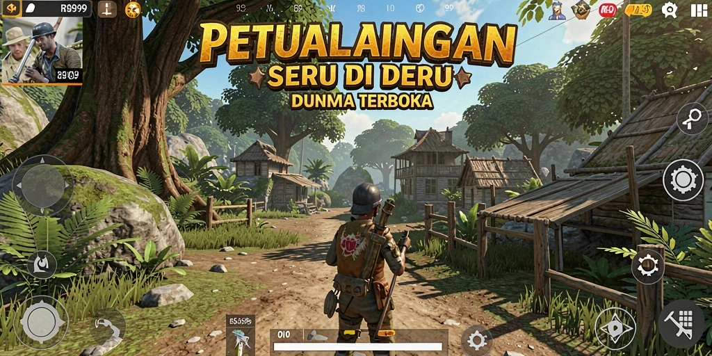 Tampilan gameplay Open World yang mendebarkan di RR999.