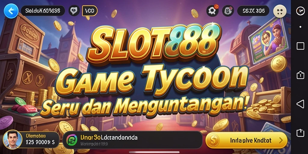 Tampilan gameplay SLOT88 menampilkan manajemen bisnis yang dinamis.