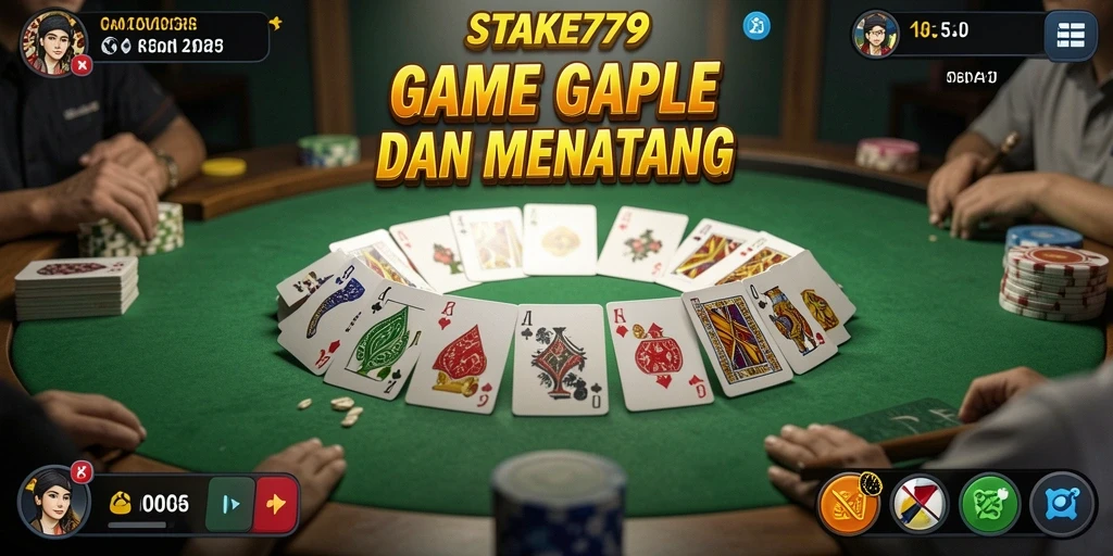 Tampilan gameplay Gaple menarik dan interaktif di STAKE779.