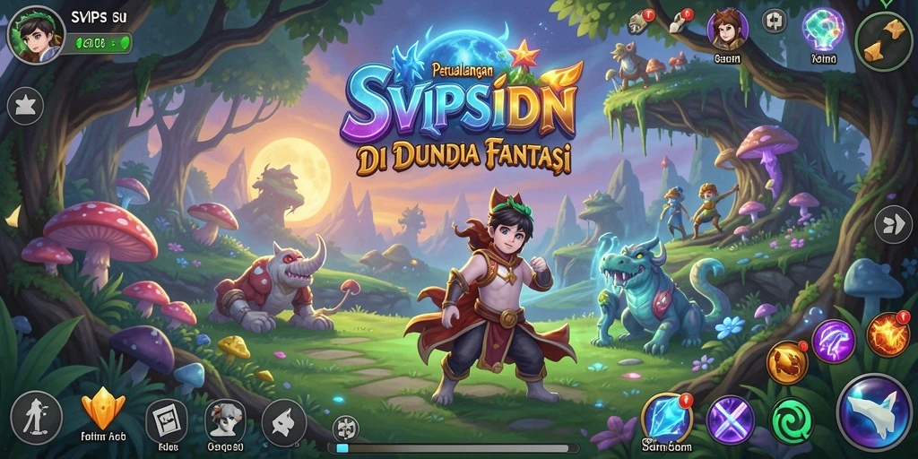 Tampilan gameplay <strong>SVIPSIDN</strong> yang memukau dengan petualangan yang mendebarkan.