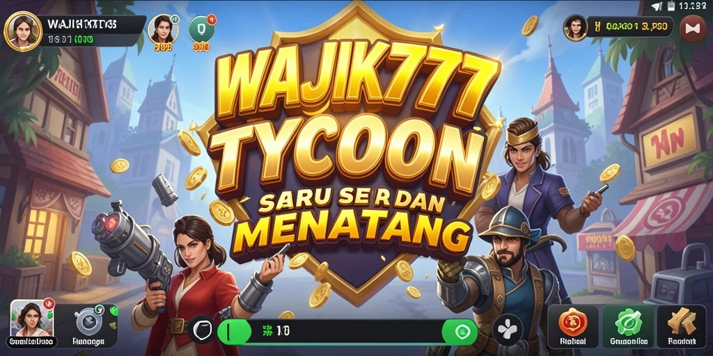 Tampilan gameplay WAJIK777 dengan fitur manajemen bisnis yang menarik.