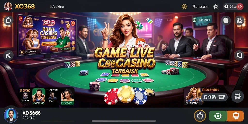 Tampilan gameplay Live Casino di XO368 yang seru dan interaktif.
