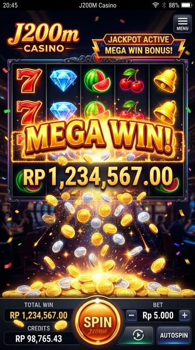 Tampilan antarmuka j200m yang bersih dan intuitif.